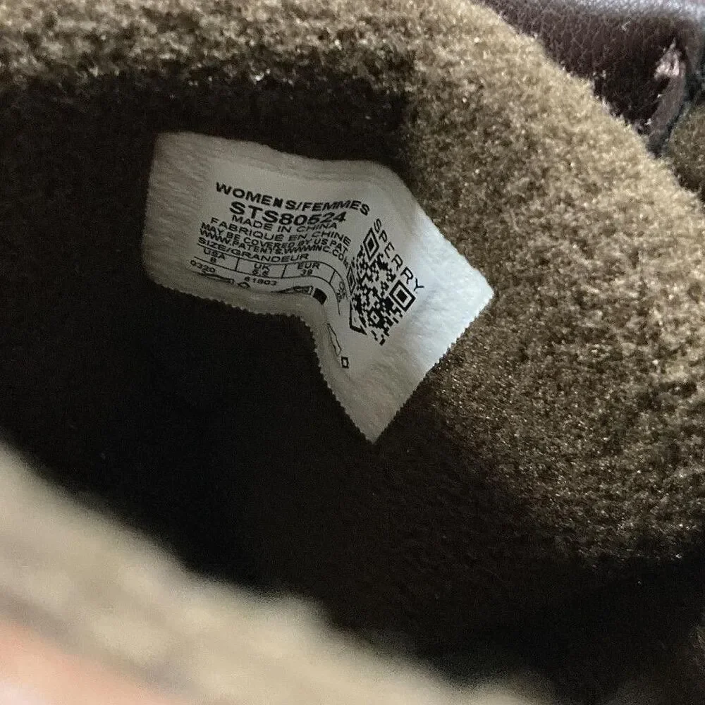 Sperry Syren Gulf Duck Boots Women 8 Brown Snow Rain Waterproof Vegan Shoe NEW